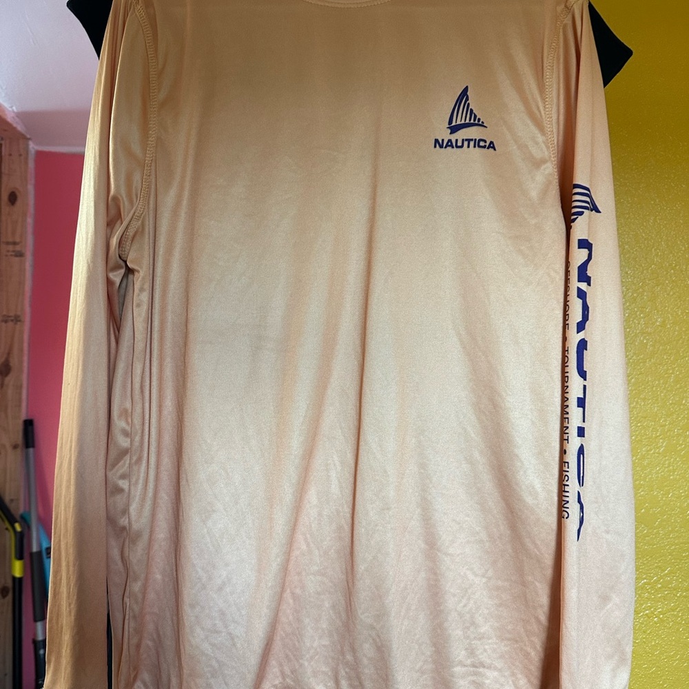 Nautica Orange Crew Neck Shirt